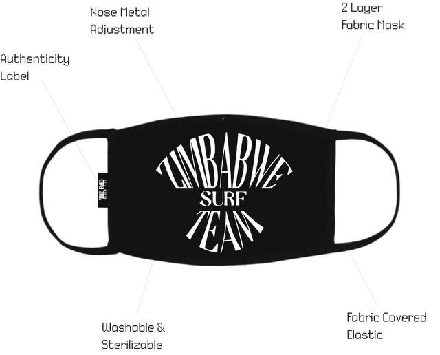 Zimbabwe Surf Team Mask