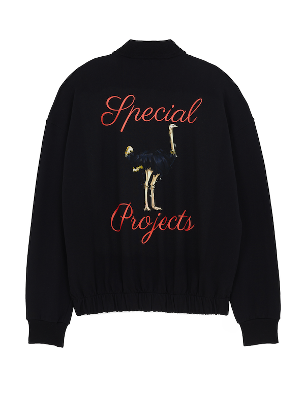 Special Projects The Rad Black Kids Ostrich Jacket