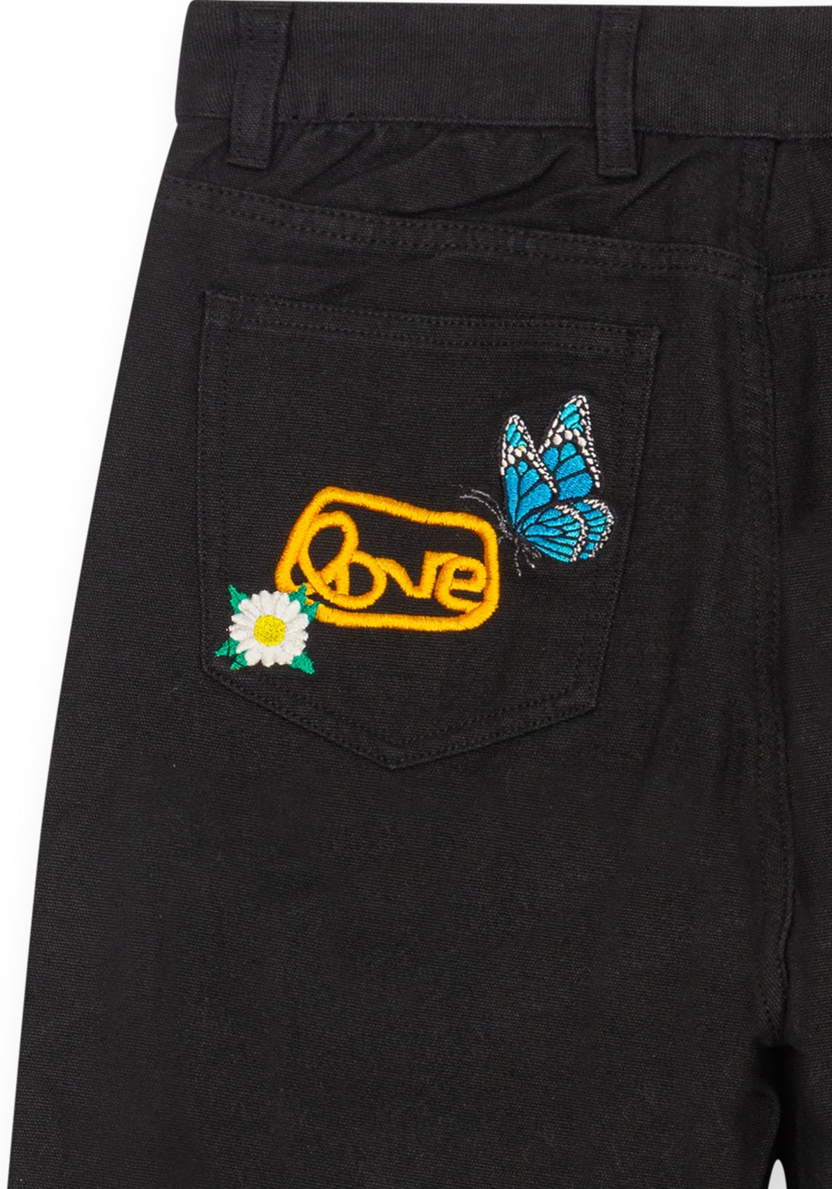 Canvas Work Pants Black